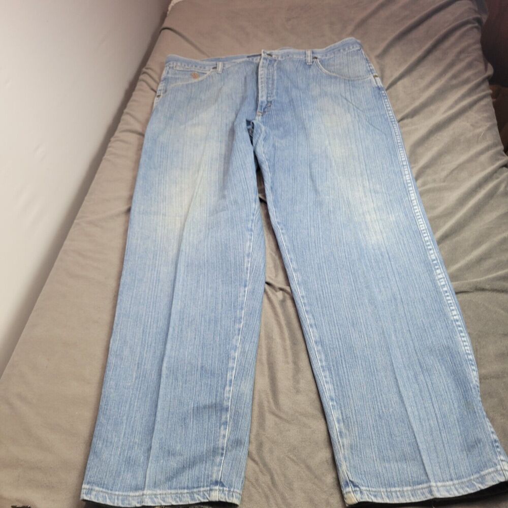 Vintage Wrangler‎ Jeans Mens 40x30 Light Blue Straigh Comfort Workwear Pants